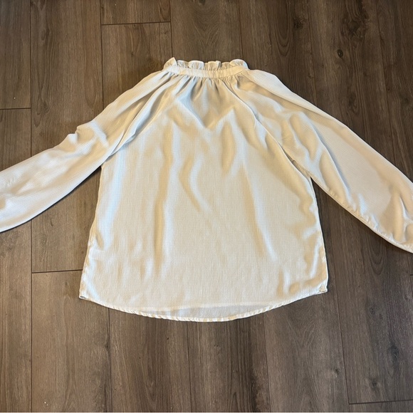 Light Blue Long Sleeve Blouse - Picture 2 of 2